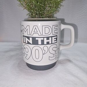 Disney White and Gray "Made In The 90's" Mug. Euc